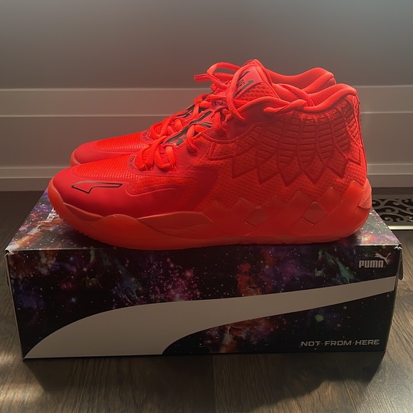 PUMA x LAMELO BALL MB.01 Men's Basketball Shoes “Red Blast” - “Fiery red” - Picture 3 of 11